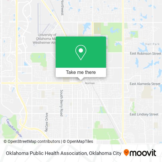 Oklahoma Public Health Association map