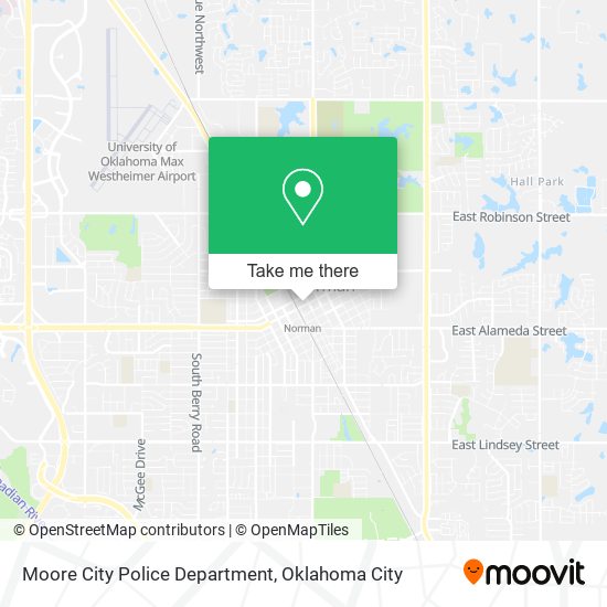 Moore City Police Department map