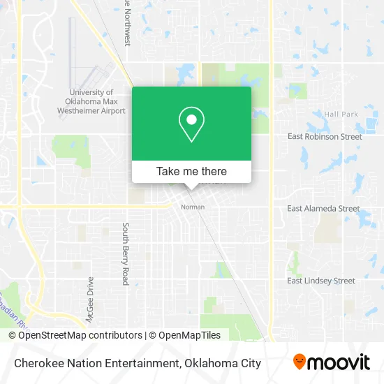 Cherokee Nation Entertainment map
