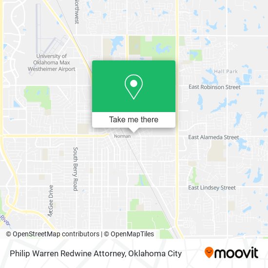 Philip Warren Redwine Attorney map