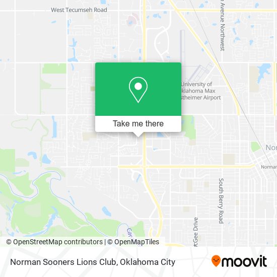 Norman Sooners Lions Club map