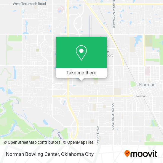 Norman Bowling Center map