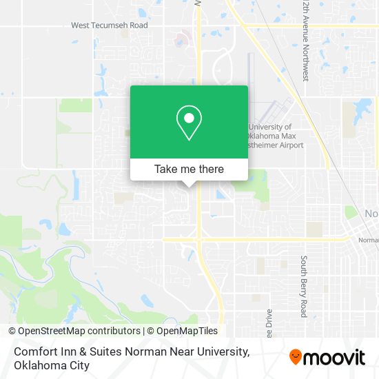 Comfort Inn & Suites Norman Near University map