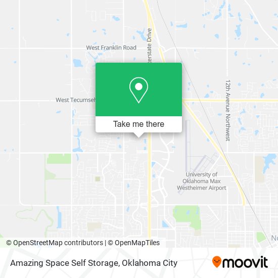 Mapa de Amazing Space Self Storage