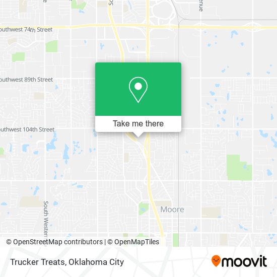 Trucker Treats map