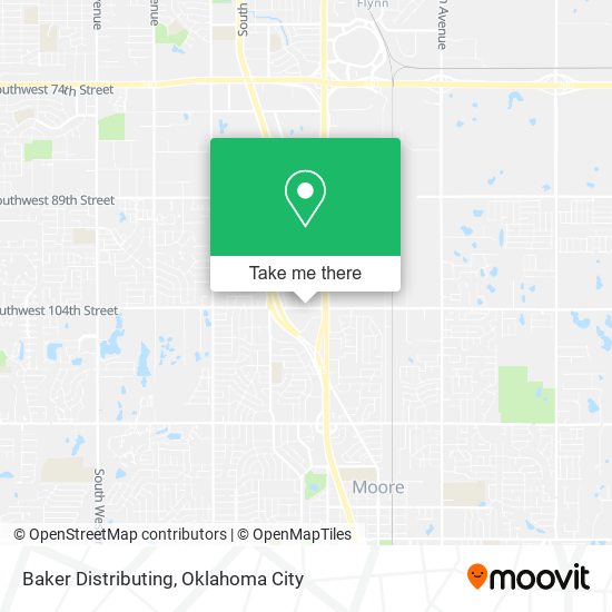 Baker Distributing map