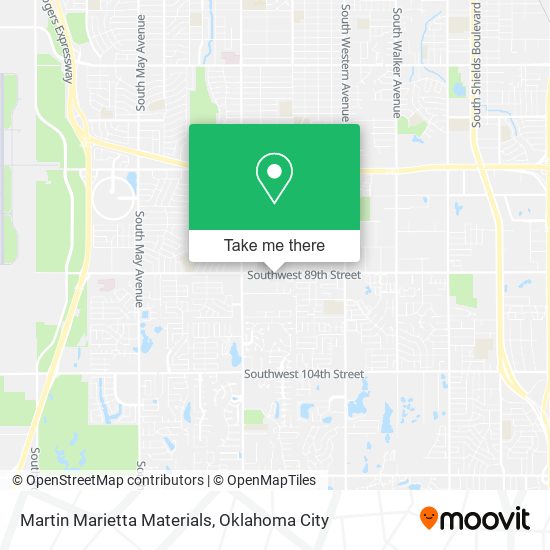 Martin Marietta Materials map