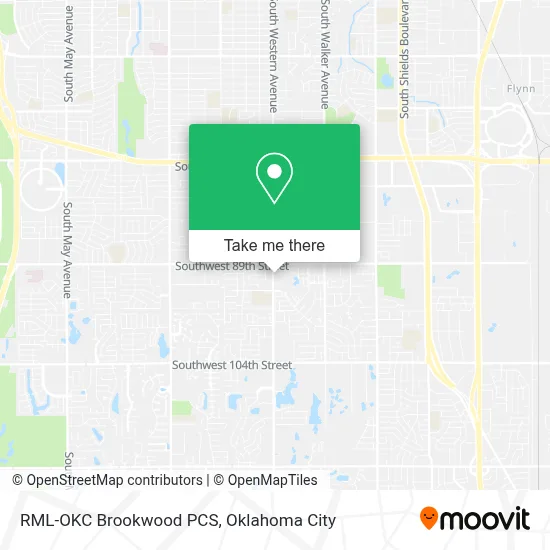 RML-OKC Brookwood PCS map