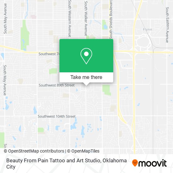 Beauty From Pain Tattoo and Art Studio map