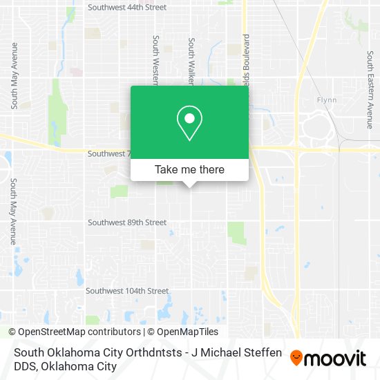 South Oklahoma City Orthdntsts - J Michael Steffen DDS map