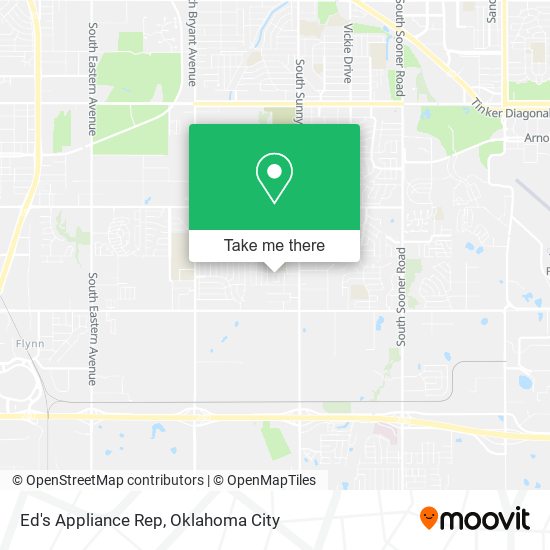 Ed's Appliance Rep map