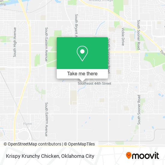 Krispy Krunchy Chicken map