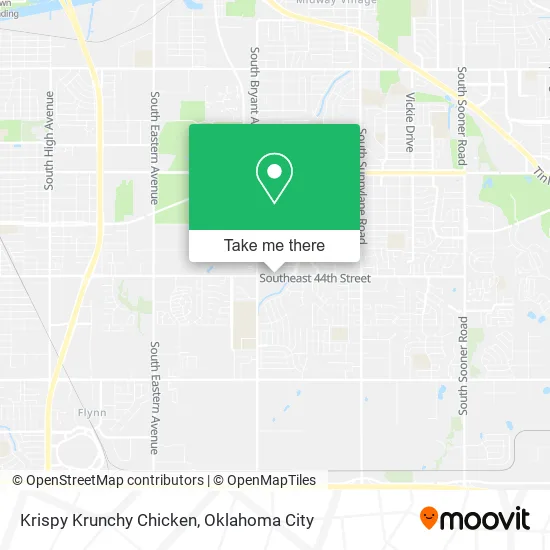 Krispy Krunchy Chicken map