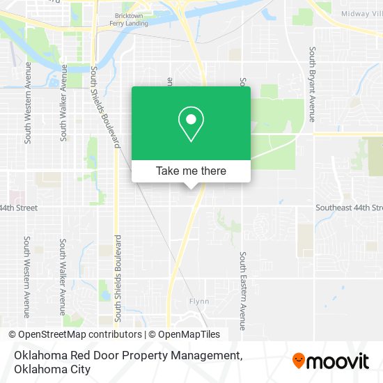 Mapa de Oklahoma Red Door Property Management