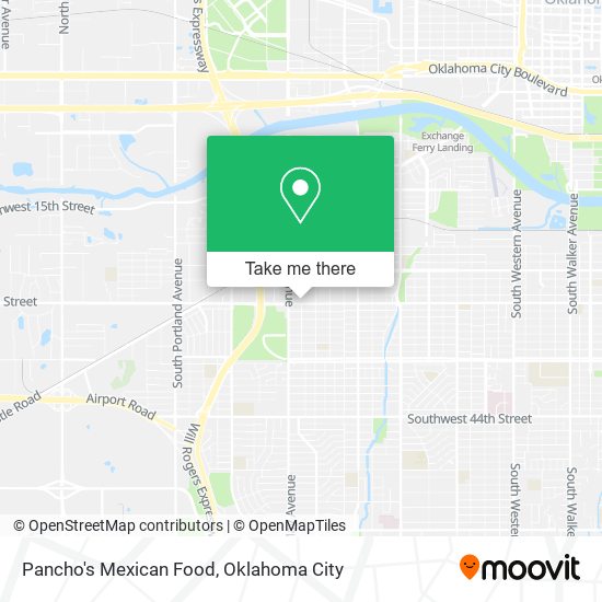 Pancho's Mexican Food map