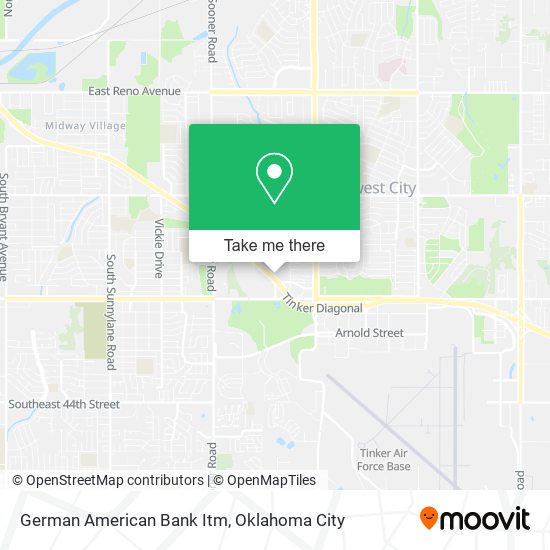 German American Bank Itm map