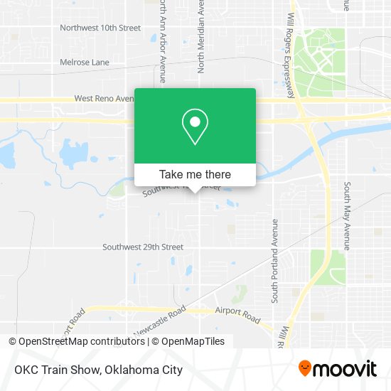 Mapa de OKC Train Show