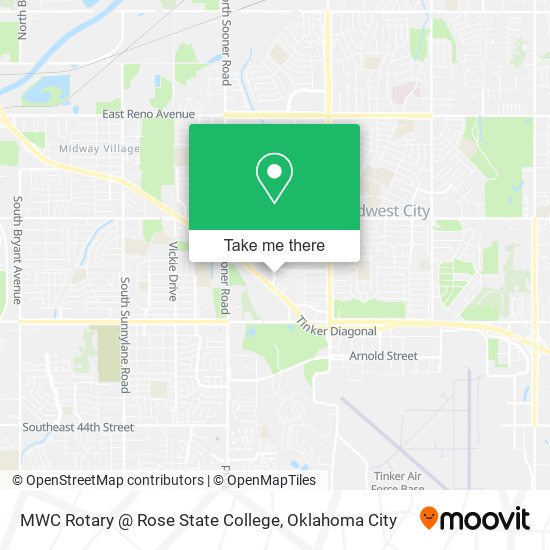 MWC Rotary @ Rose State College map