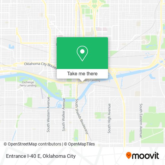 Entrance I-40 E map