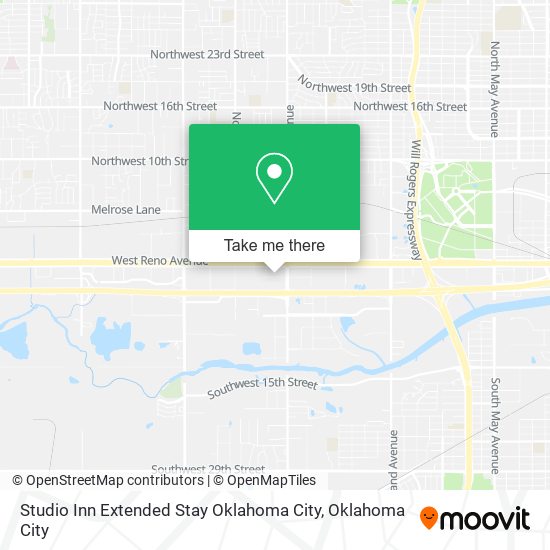 Mapa de Studio Inn Extended Stay Oklahoma City