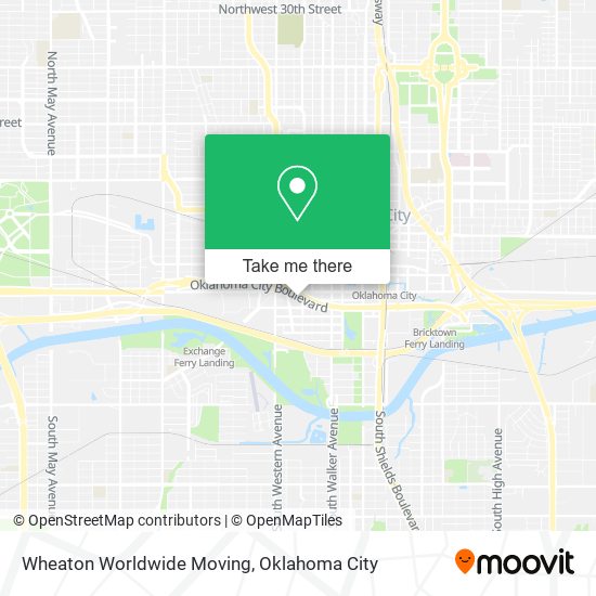 Mapa de Wheaton Worldwide Moving