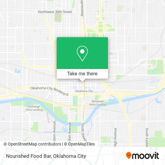 Nourished Food Bar map