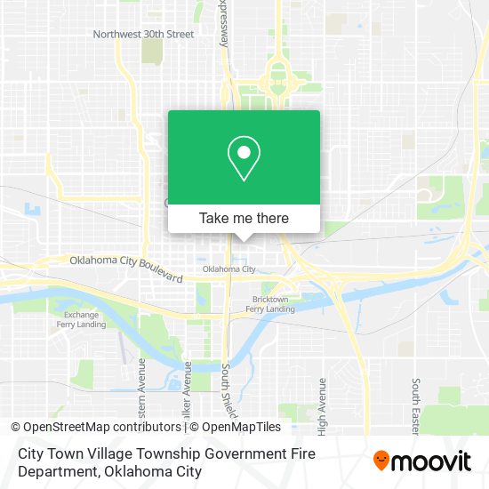 Mapa de City Town Village Township Government Fire Department