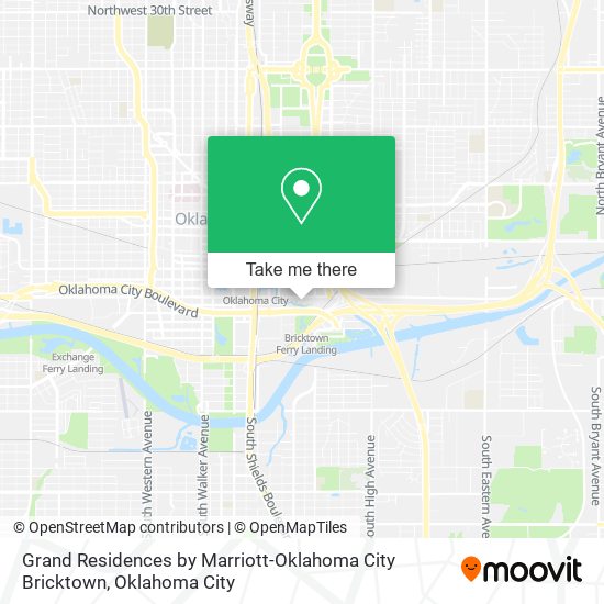 Grand Residences by Marriott-Oklahoma City Bricktown map
