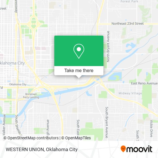 WESTERN UNION map