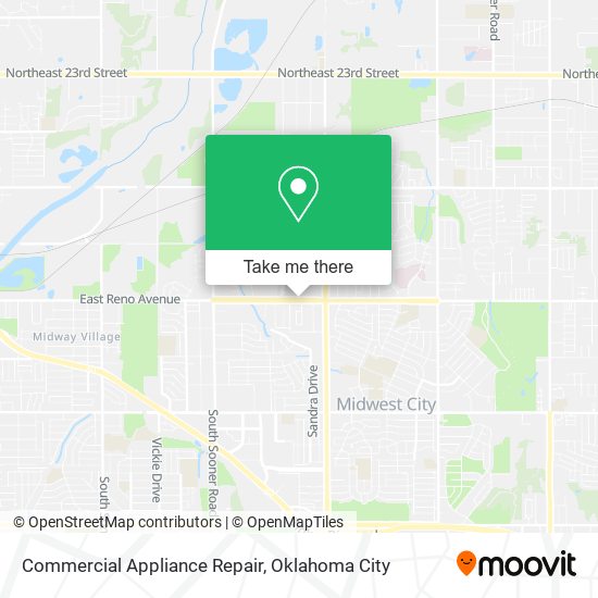Mapa de Commercial Appliance Repair