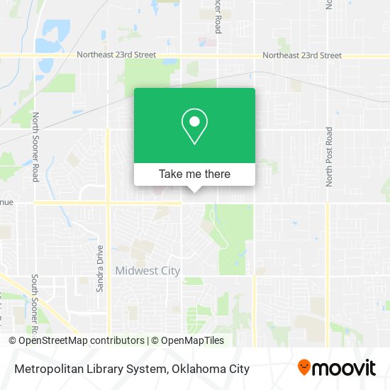 Metropolitan Library System map