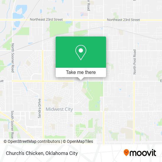 Mapa de Church's Chicken