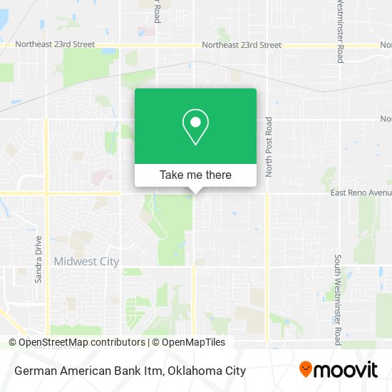 Mapa de German American Bank Itm