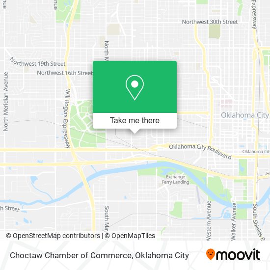 Mapa de Choctaw Chamber of Commerce