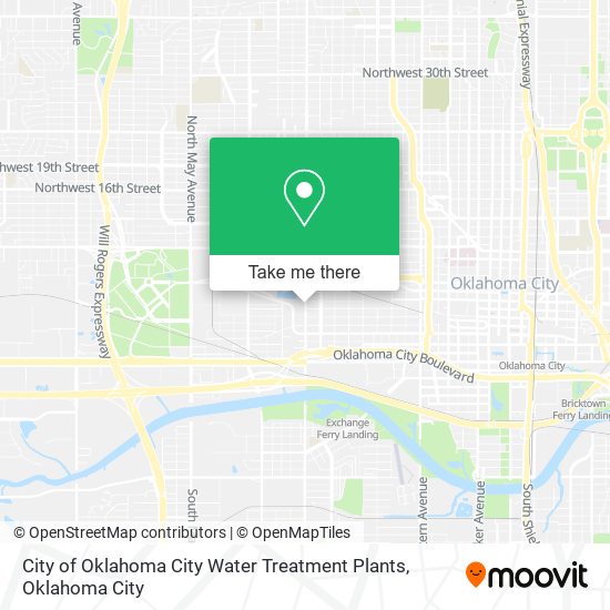 Mapa de City of Oklahoma City Water Treatment Plants