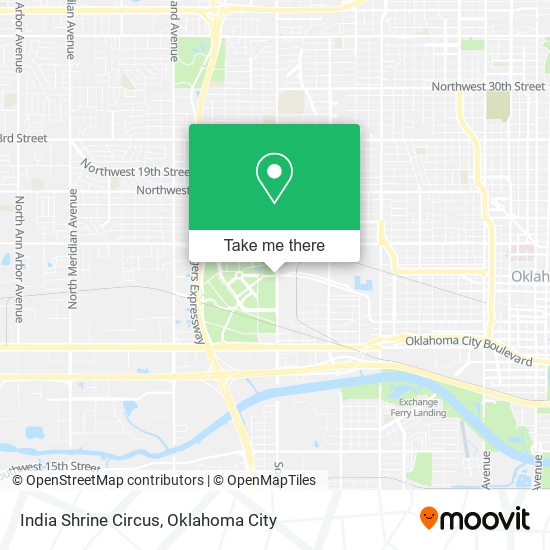 India Shrine Circus map