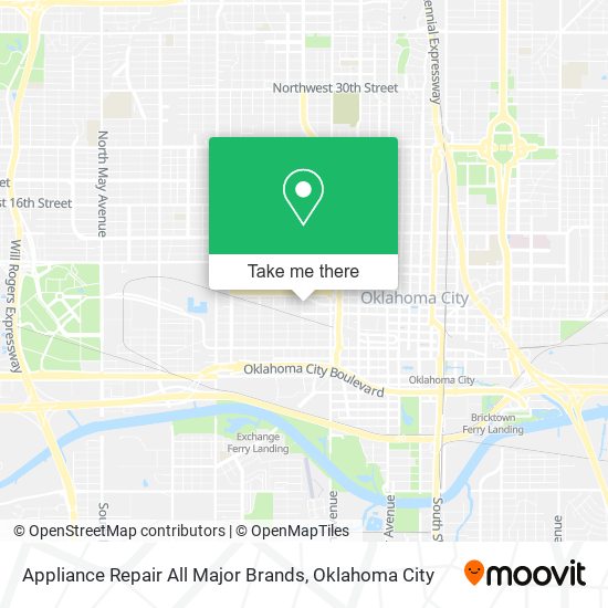 Appliance Repair All Major Brands map