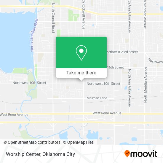 Worship Center map
