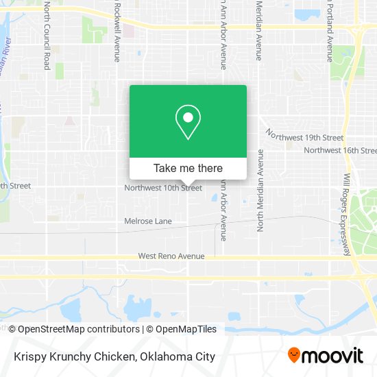 Krispy Krunchy Chicken map