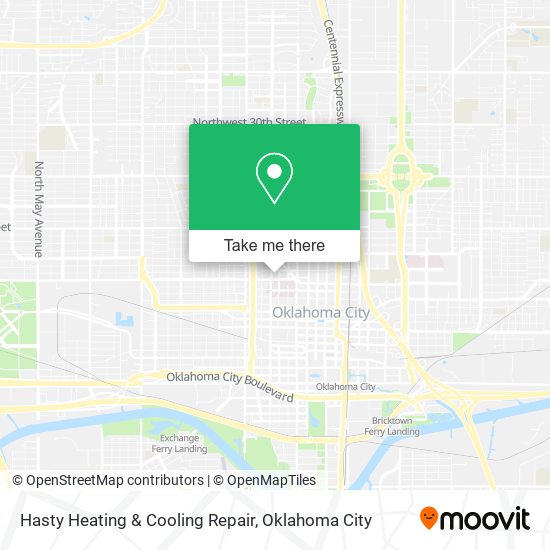 Hasty Heating & Cooling Repair map