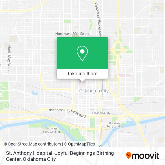 St. Anthony Hospital -Joyful Beginnings Birthing Center map