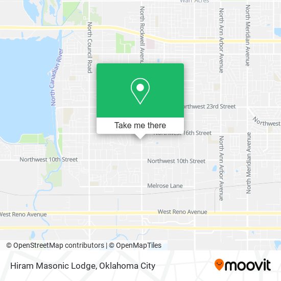 Hiram Masonic Lodge map