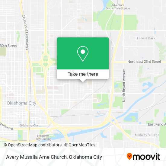 Avery Musalla Ame Church map