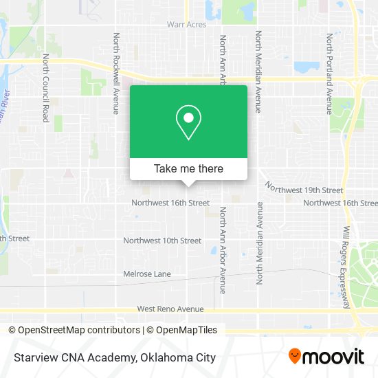 Starview CNA Academy map