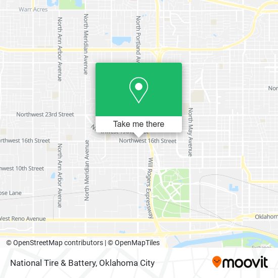 Mapa de National Tire & Battery