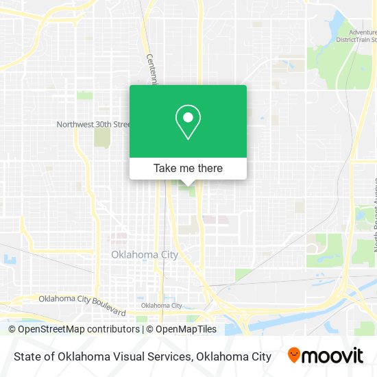 Mapa de State of Oklahoma Visual Services