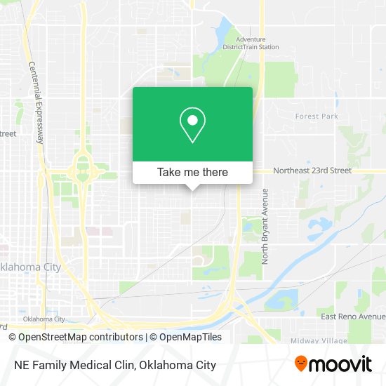 NE Family Medical Clin map