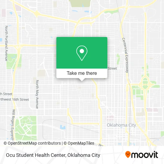 Ocu Student Health Center map