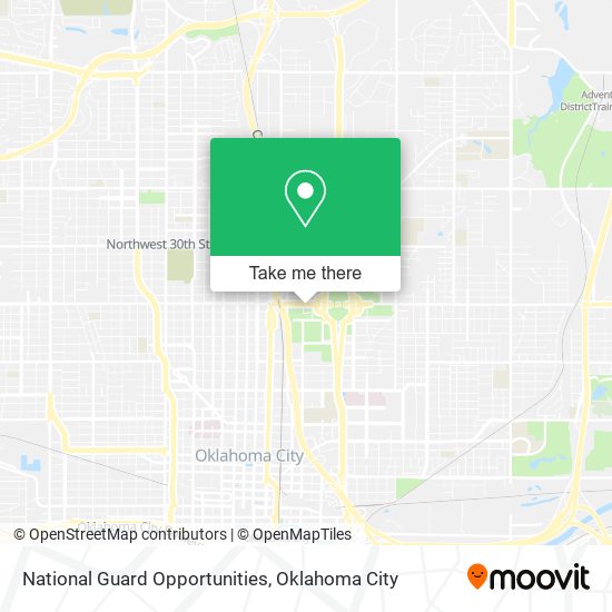 National Guard Opportunities map