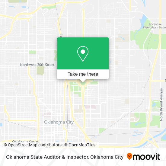 Oklahoma State Auditor & Inspector map